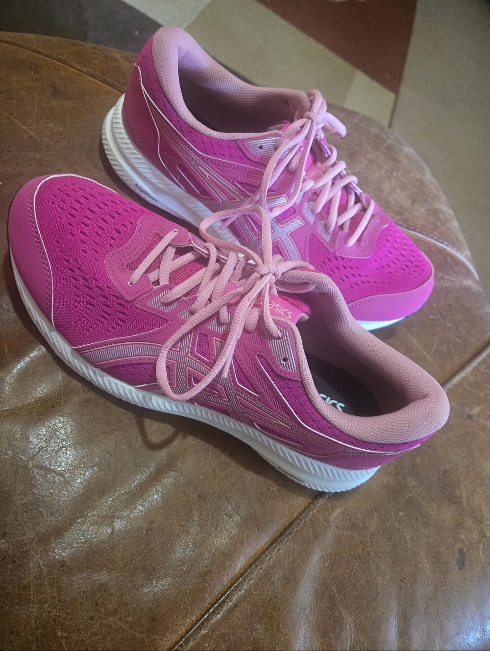 Asics Size 11 Women's Pink Running Ortholite Sneakers With AmpliFoam.